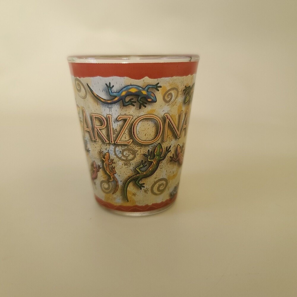 Arizona Shot Glass Gecko Approximately 2"